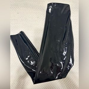Faux Patent Leather Leggings - tummy control